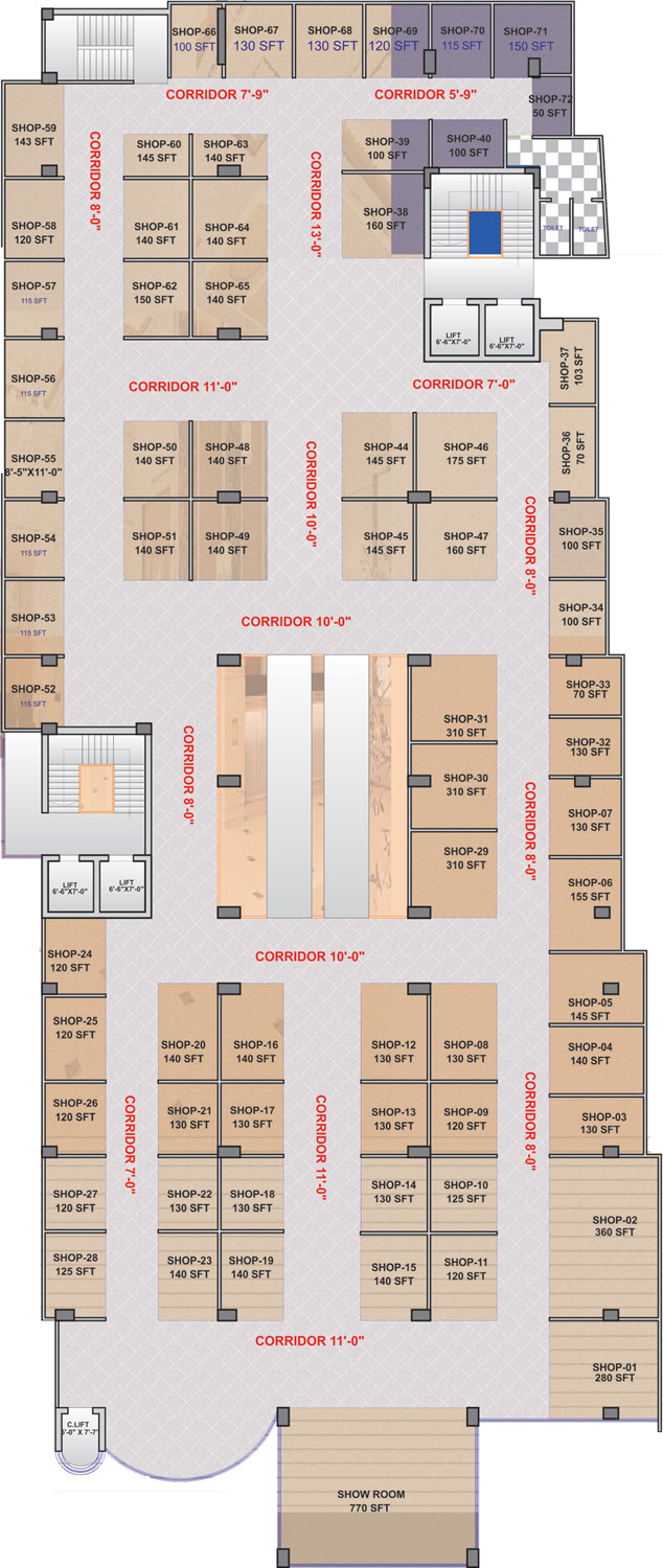 1st and 2nd Floor Plan